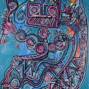 „Captain Neptun“ von Sven Liesy, Acryl auf Leinwand, 80 × 100 cm – Originalgemälde bei Favori Art