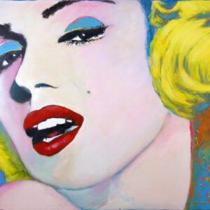„Marylin“ von Christine Graf, Acryl und Lack auf Leinwand, 80 × 120 cm – Originalgemälde bei Favori Art