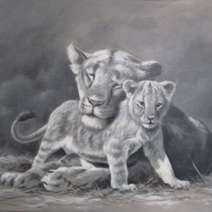 „Childhood“ von Erich Graf, Acryl auf Leinwand, 50 × 70 cm – Originalgemälde bei Favori Art