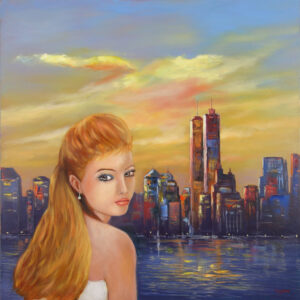 „Memorizing New York“ von Christine Graf, Öl auf Leinwand, 80 × 80 cm – Originalgemälde bei Favori Art