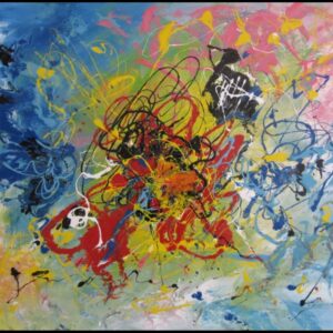 „Unchained melody“ von Christine Graf, Lack auf Leinwand, 80 × 100 cm – Originalgemälde bei Favori Art