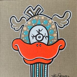 „Focky 4 – Edition November 2025“ von Ali Görmez, Acryl auf Malplatte (Natur), 20 × 20 cm – Limitierte Edition bei Favori Art