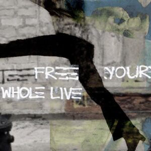 „Free your whole live“ von Olli Boehm, Übermalte Fotografie auf Leinwand, 160 x 100 cm – Fotografie / Mixed Media bei Favori Art