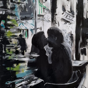 „Urbane Küsse (Kunstdruck)“ von Rike Wölke, Kunstdruck – Kunstdruck bei Favori Art