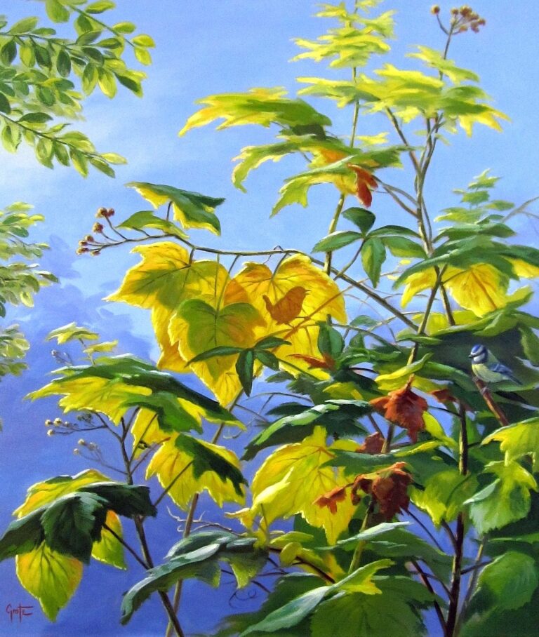 „Im Gegenlicht“ von Erich Graf, Öl auf Leinwand, 70 × 80 cm – Originalgemälde bei Favori Art