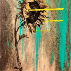 „Sonnenblume“ von Matthias Hübner, Malerei